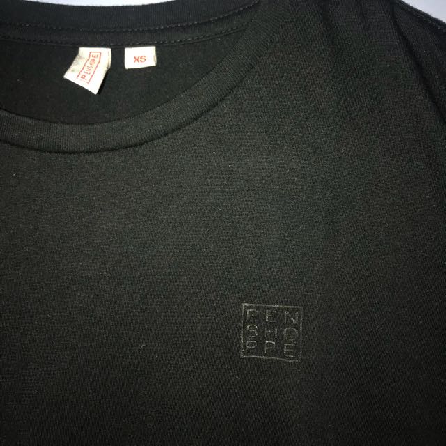Penshoppe plain black shirt online