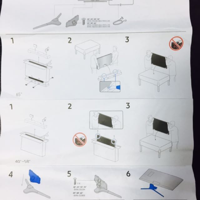 Samsung TV STAND Assembly set, Furniture & Home Living, Furniture