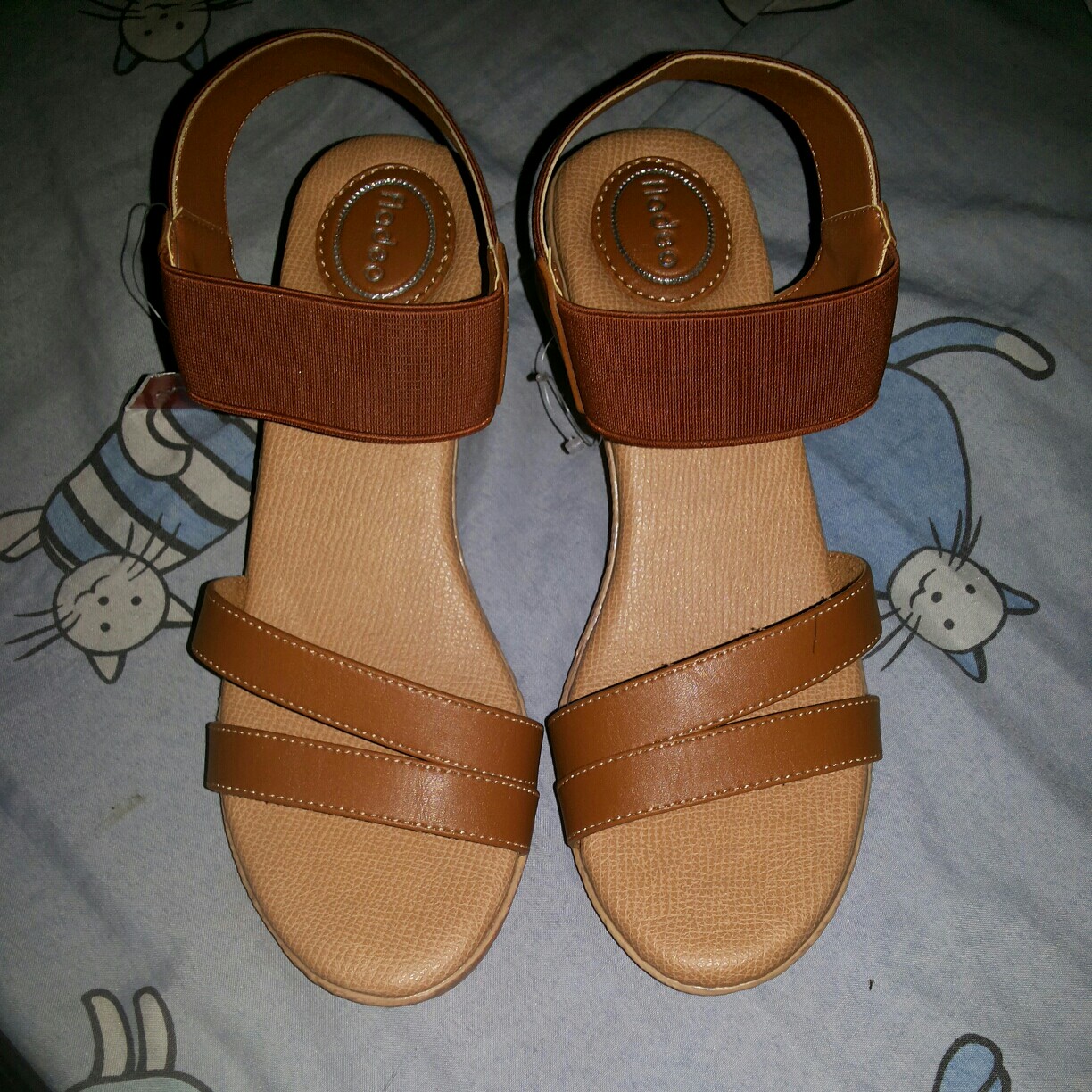 Sandal Wedges Fladeo Fesyen Wanita Sepatu Di Carousell