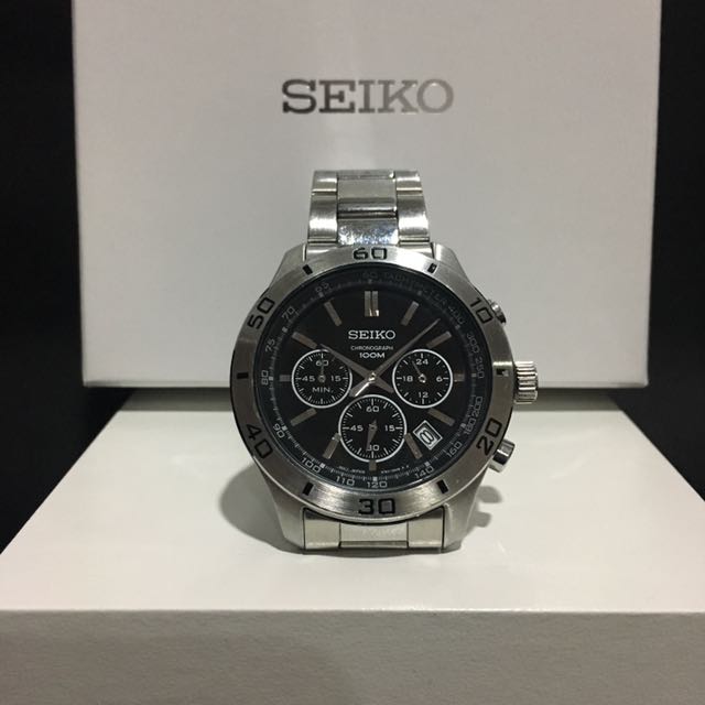 seiko chronograph watch 100m