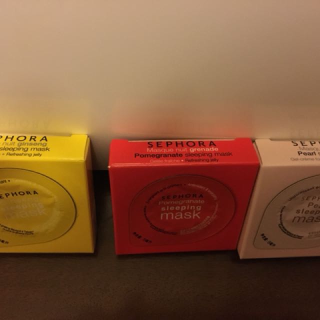 Sephora Sleeping Mask Masque Pomegranate Pearl Ginseng Jelly Gel Cream Health Beauty Bath Body On Carousell,Black And White Heads Removal Cream