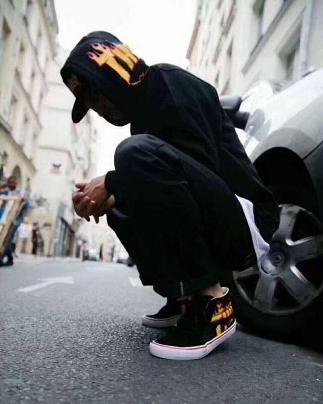 thrasher x vans hoodie