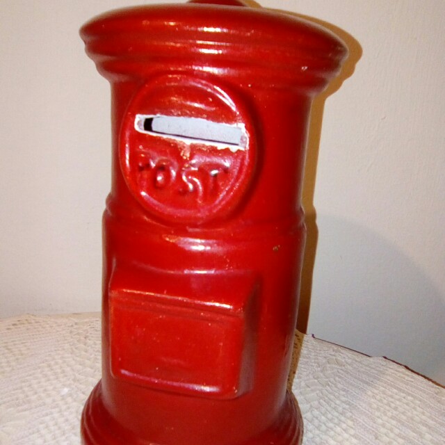 Vintage Post letter Coin box, Furniture & Home Living, Home Decor ...