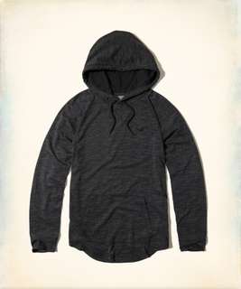 小麥代購全新S/M/L號Hollister hco海鷗 年輕休閒黑色帽T