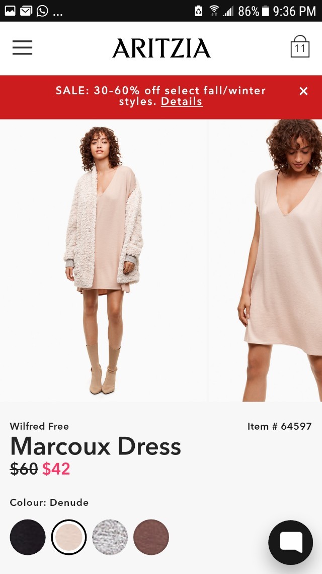 Aritzia Wilfred Marcoux Dress Women s Fashion Clothes on Carousell