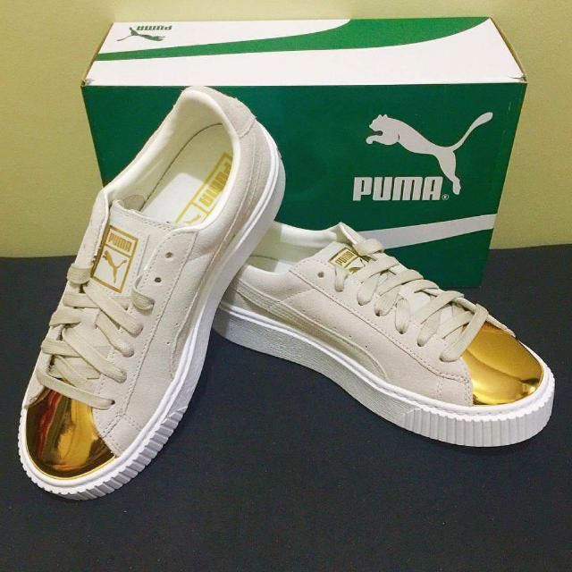 Puma creepers 2025 gold tip