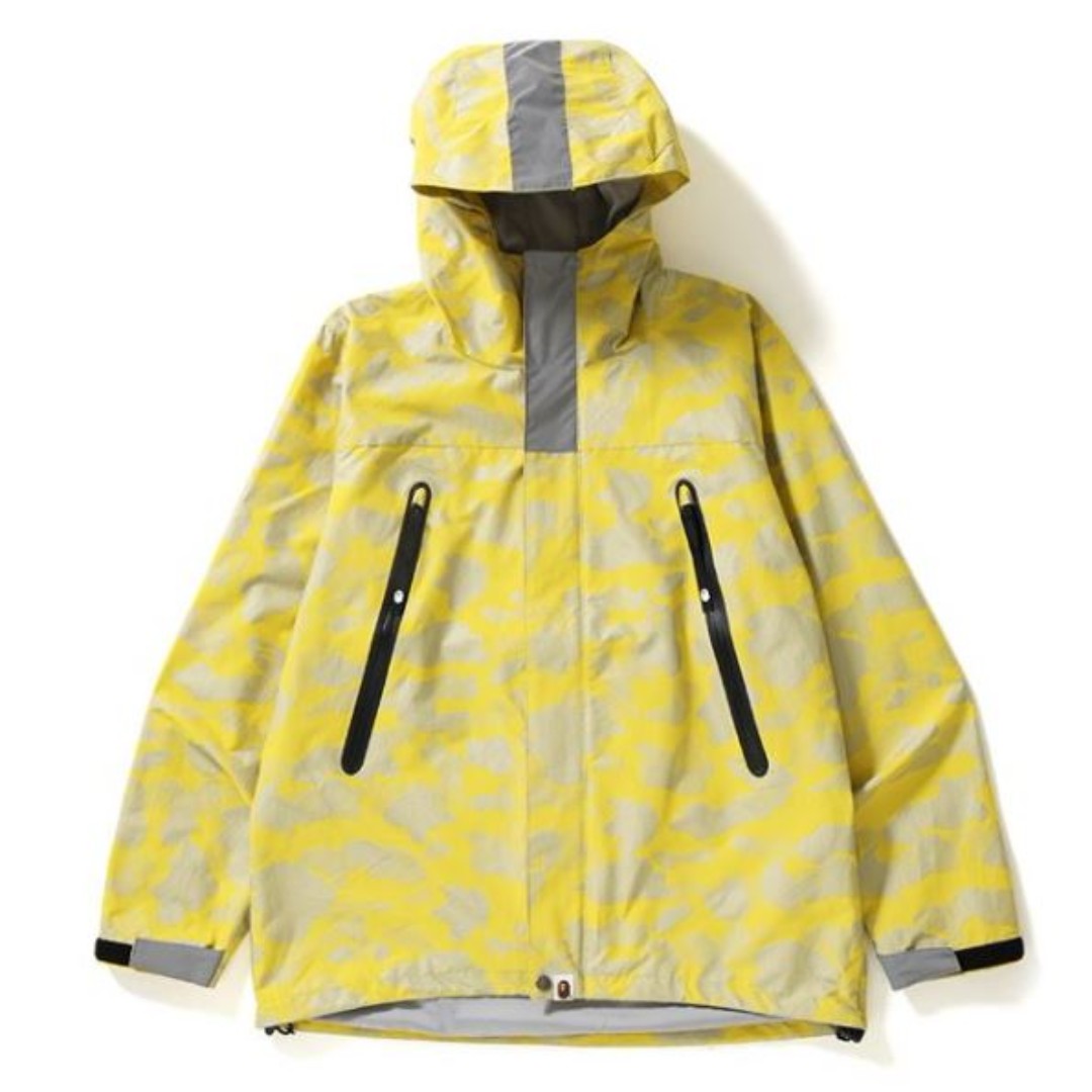 [BAPE] Reflection Camo Hoodie Jacket Yellow, Men's Fashion, Clothes on ...