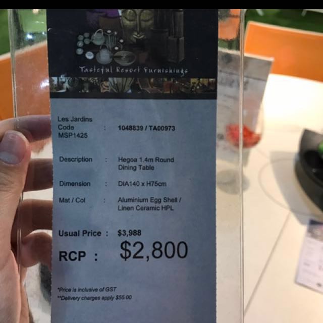 Bnib Dining And Chair Set Can Trade For Ntuc Voucher