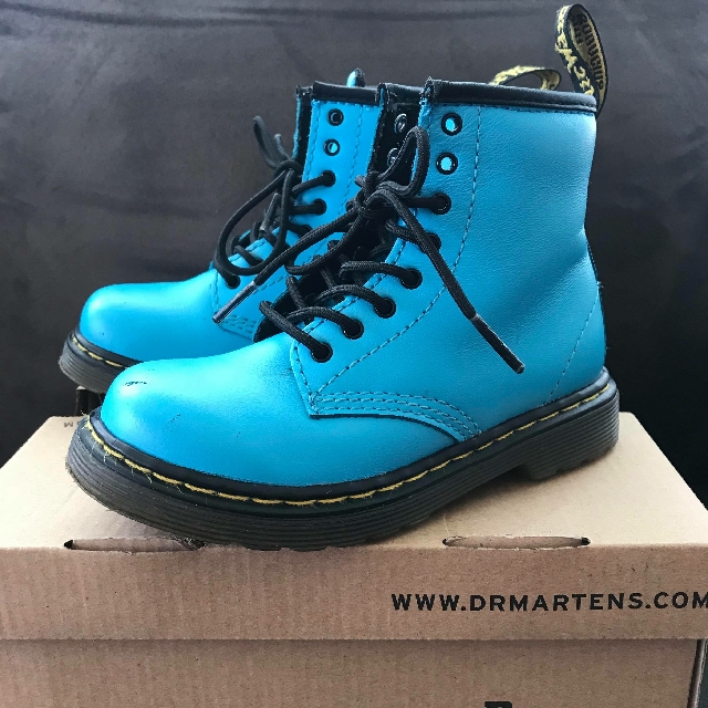 kids blue dr martens