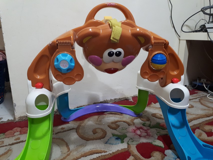 fisher price kick in bobbin bear gym