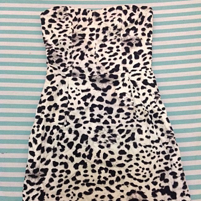 leopard tube dress