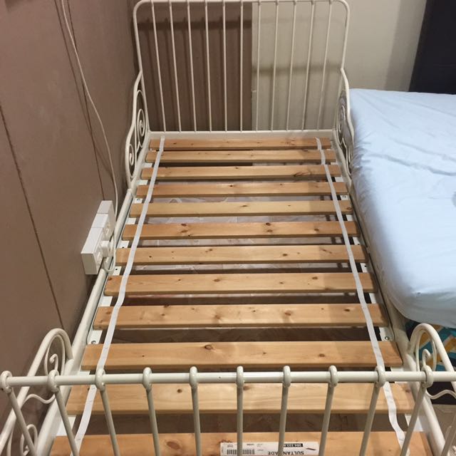 Ikea Bed Frame Extendable Sultan Lade Wood Furniture Home Living Furniture Bed Frames Mattresses On Carousell