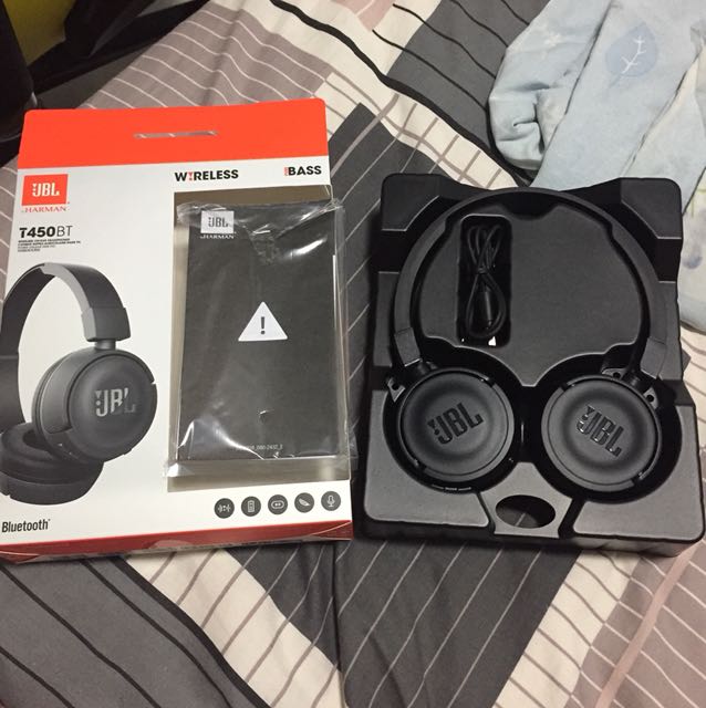 JBL wireless headphone T450BT Audio Headphones Headsets on