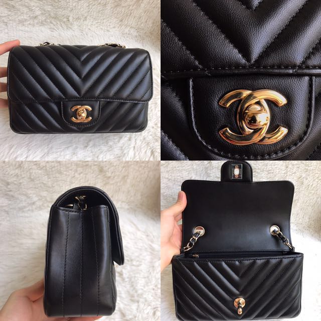 chanel chevron mini