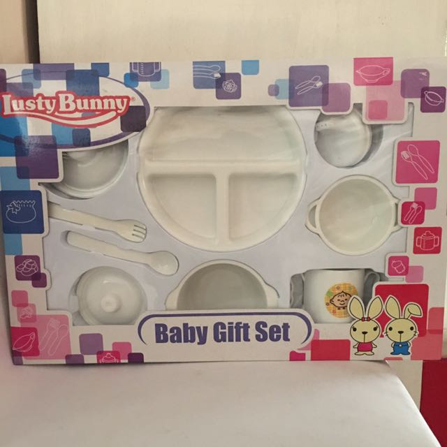 lusty bunny baby gift set