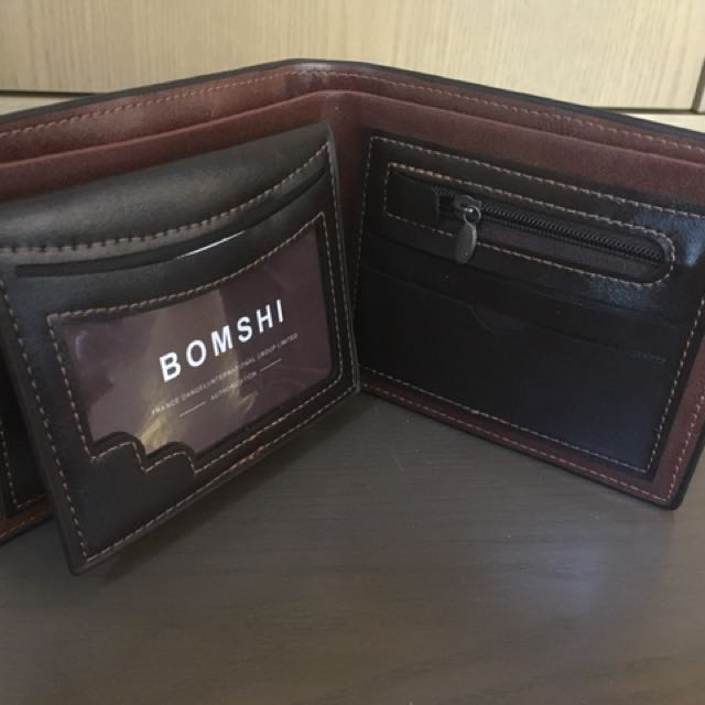 Bomshi leather wallet price clearance