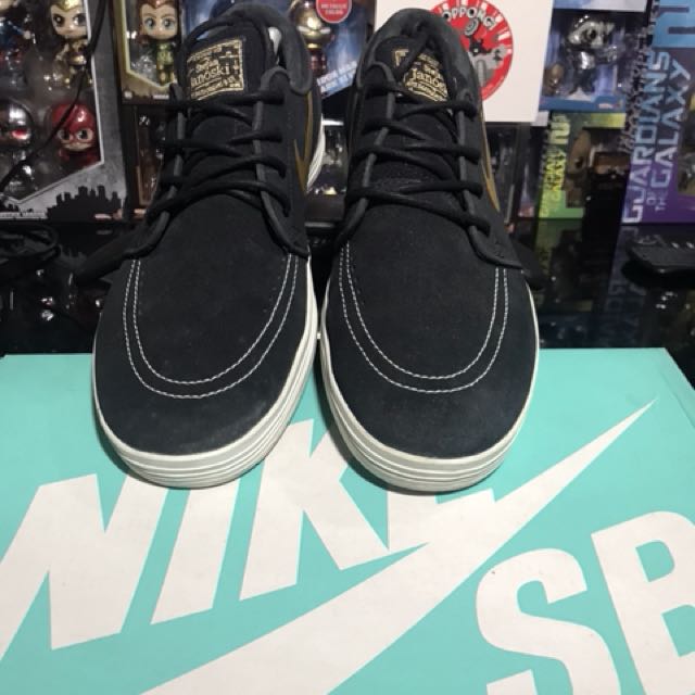 Nike SB Stefan Janoski Lunar Takashi Black Gold Men s Fashion Footwear Sneakers on Carousell