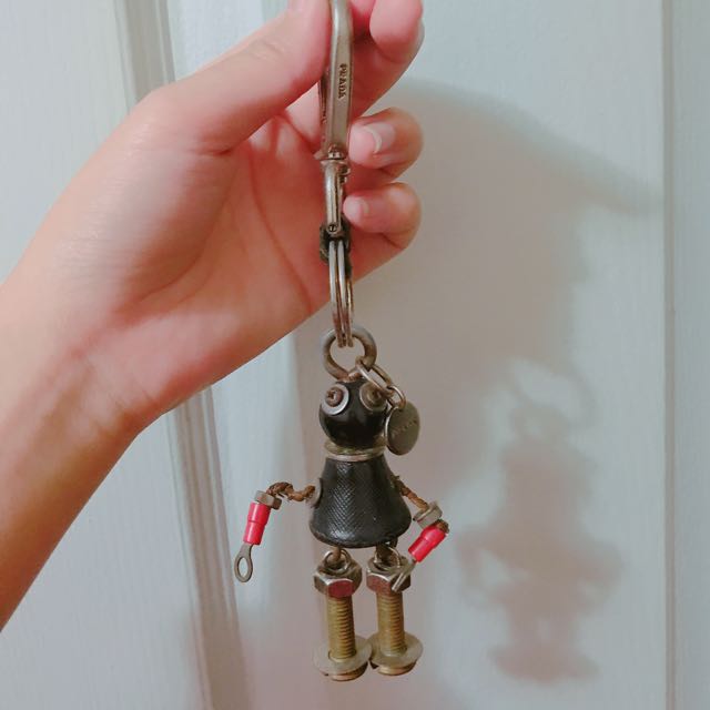 Prada new arrivals robot keyring