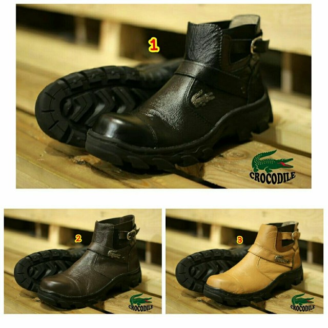 Sepatu Boots Pria Kulit Keren Safety Terbaru 2018 Murah Trend Branded Fesyen Pria Sepatu Sepatu Boot Di Carousell