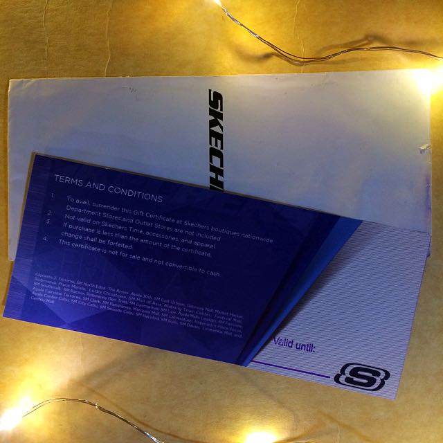 SKECHERS Gift Certificate Tickets Vouchers Store Credits on Carousell