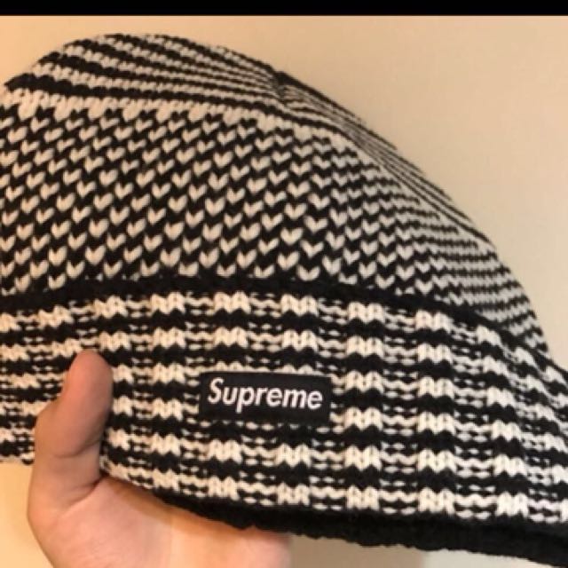 Supreme Wool Jacquard Beanie Men s Fashion Watches Accessories