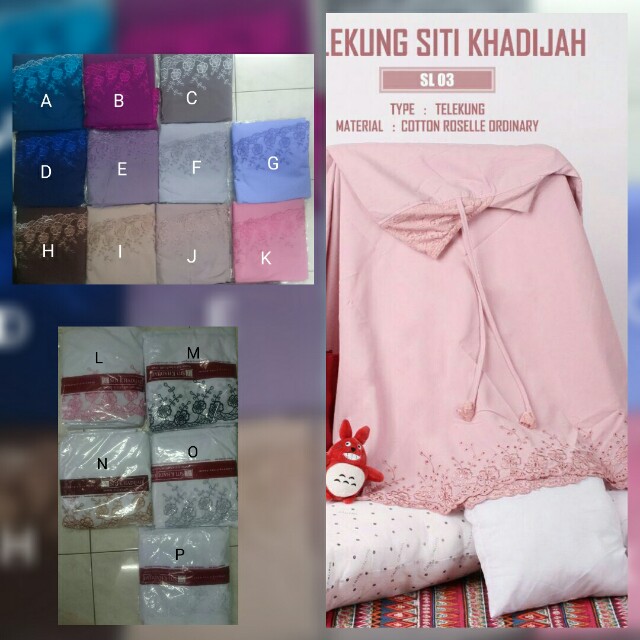 Telekung Sk Vietnam Cotton Roselle Ordinary Muslimah Fashion Others On Carousell