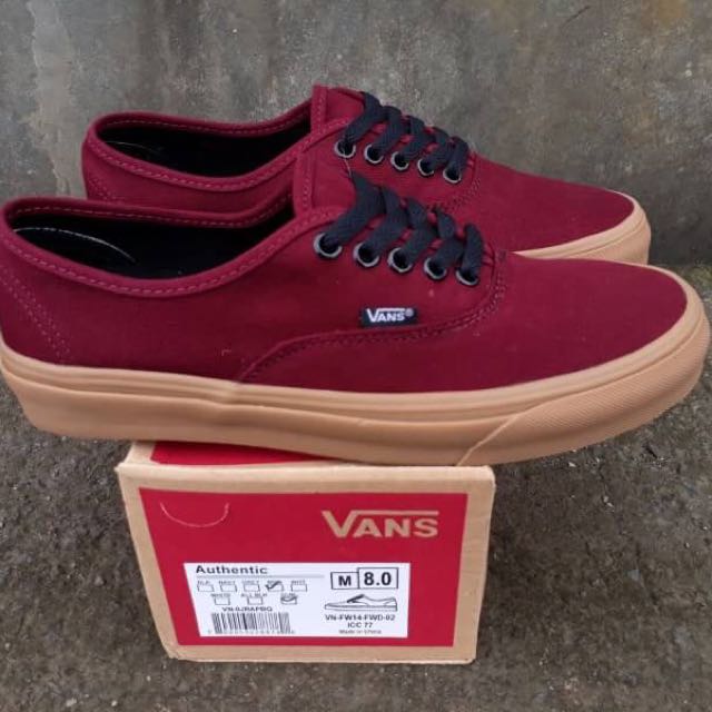 VANS AUTHENTIC MONO MAROON GUM, Men's 