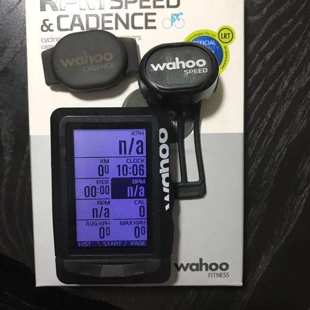 Wahoo ELEMNT GPS with Cadence Speed sensor Sports Equipment Bicycles Parts Bicycles on Carousell