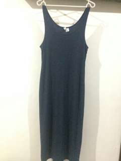 Dress HnM warna Blue Wash