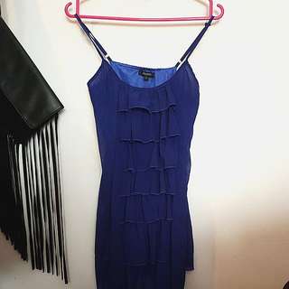 Cobalt Blue Ruffle Dress #julypayday