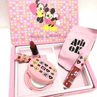 3in1 micky mouse (bb cushion+refill+lipstik+lipcream)