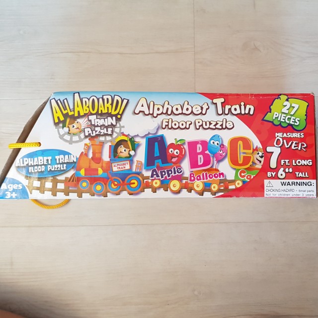 alphabet train floor puzzle