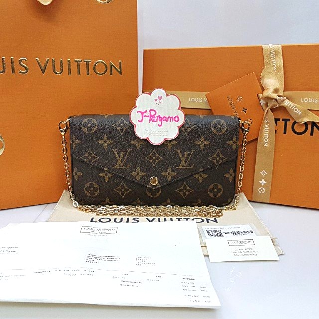 LOUIS VUITTON Pochette Felicie M61276 Monogram CA1168 LV used