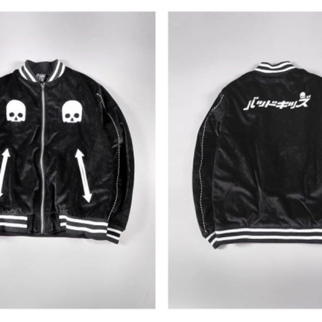 badkids 双骷颅 横须贺 黑色外套
