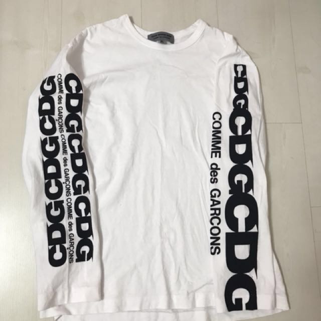 cdg long sleeve sizing