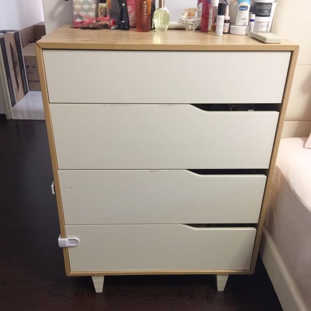 Final Week Ikea Solid Wood Chest Of 4 Drawers Furniture Shelves