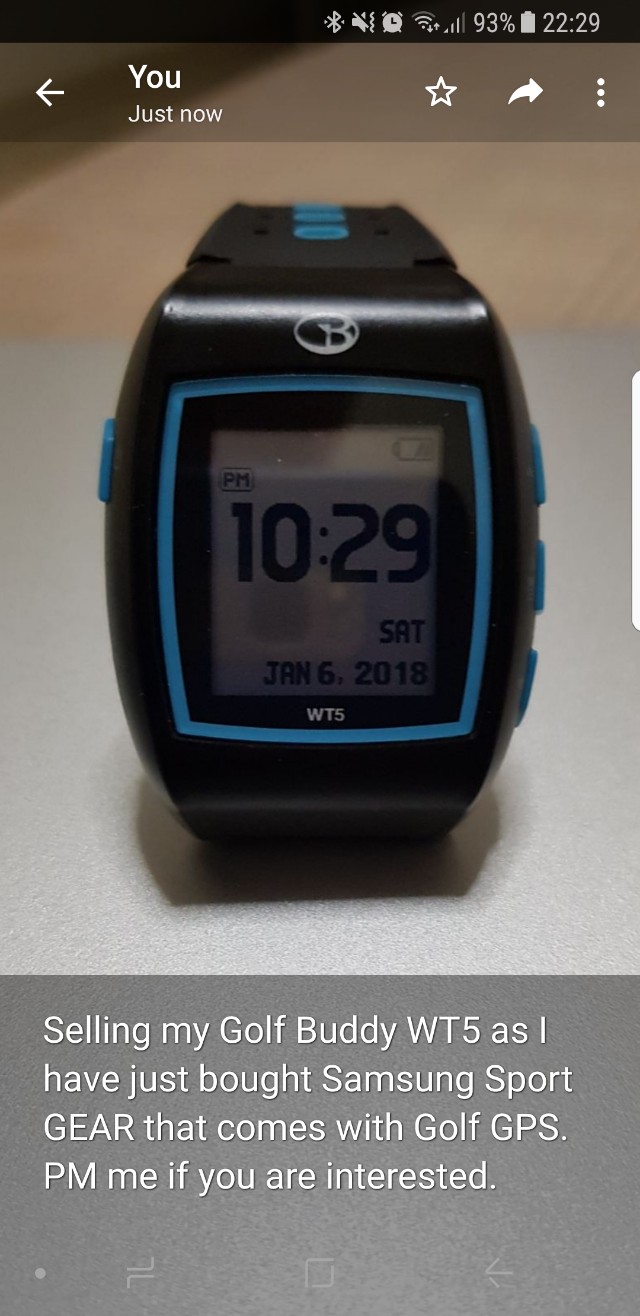 Golf Buddy WT5 Sports Equipment Sports Games Golf on Carousell