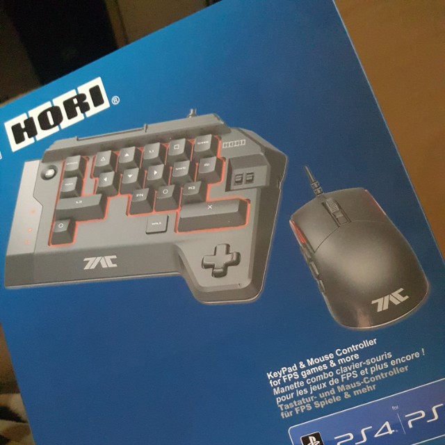 HORI TAC 4 PS3/PS4 keyboard and mouse, Video Gaming, Gaming Accessories