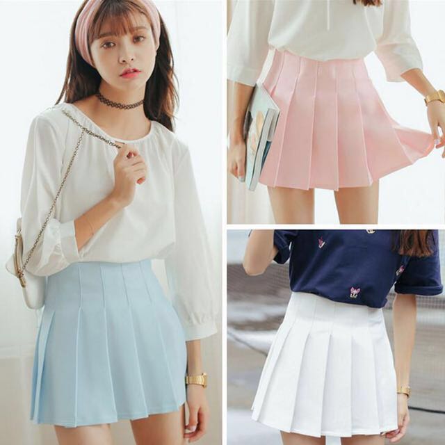 (INSTOCKS) Kpop Tennis Skirt, Women's Fashion, Clothes, Dresses ...
