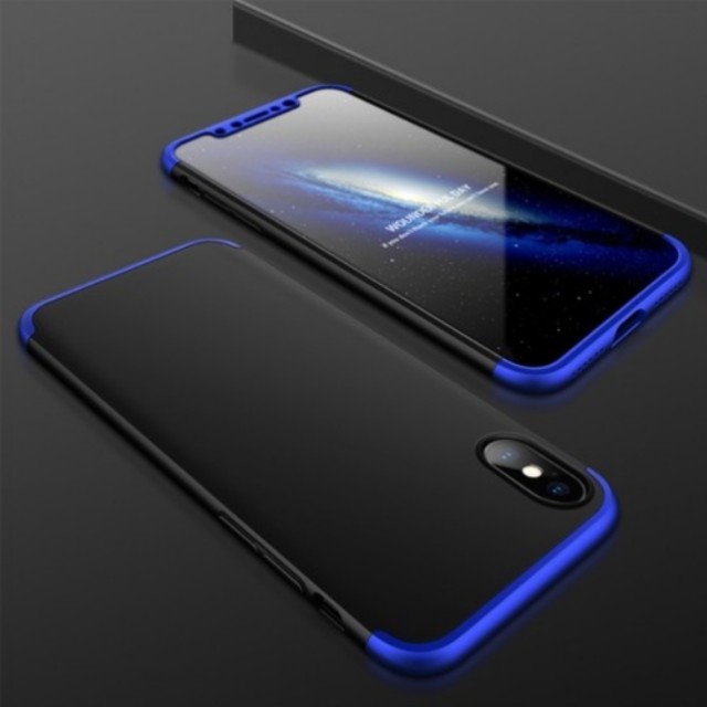 iPhone X 360 Full Protection 3 in 1 Slim Case + FREE Glass