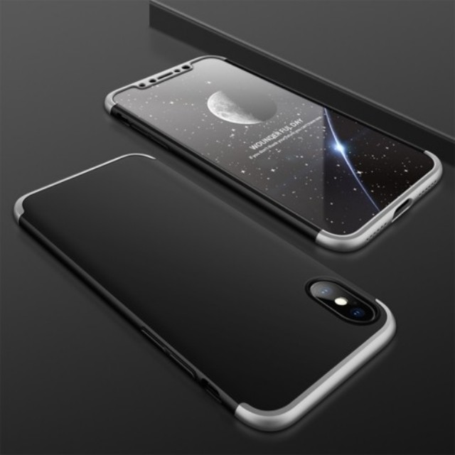 iPhone X 360 Full Protection 3 in 1 Slim Case + FREE Glass