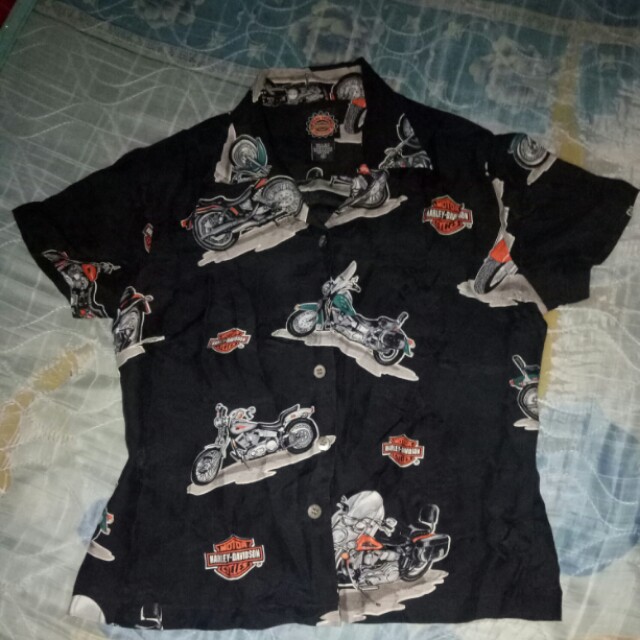 Kemeja Harley Davidson Women S Fashion Women S Clothes On Carousell