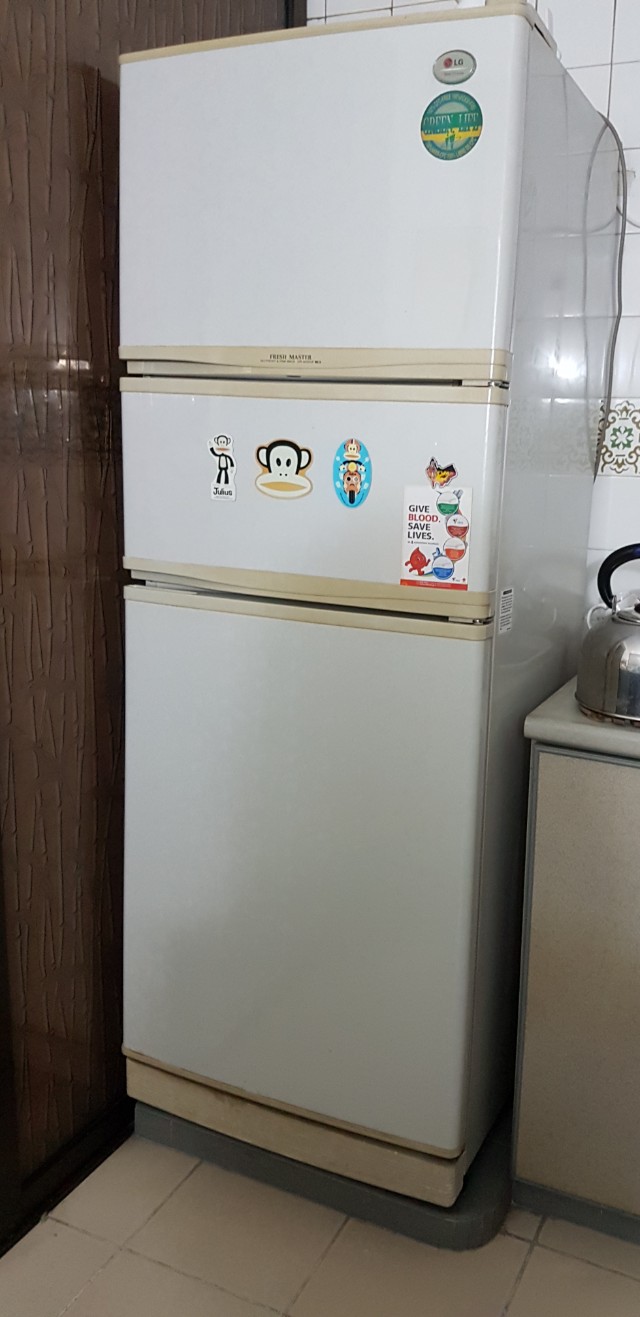LG 3 door Fridge GR403SVF great working condition, TV & Home