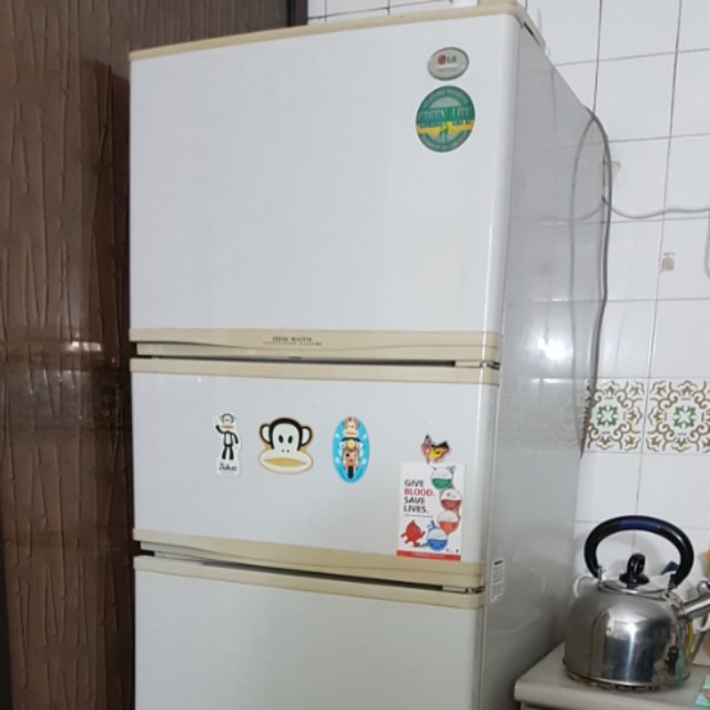 LG 3 door Fridge GR403SVF great working condition, TV & Home