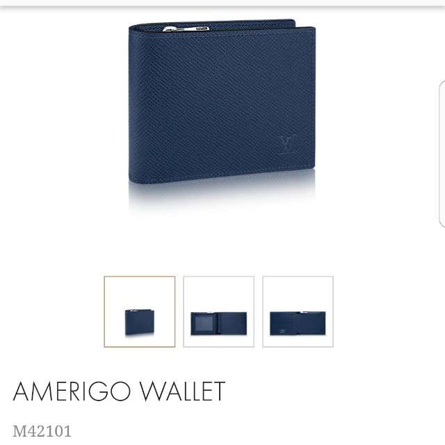 LV Louis Vuitton AMERIGO Wallet, Luxury, Bags & Wallets on Carousell