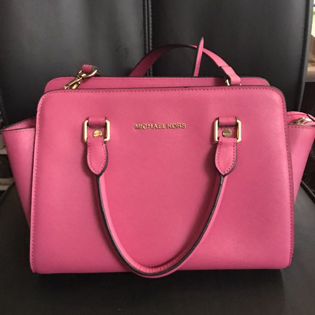 Fuchsia michael kors best sale bag