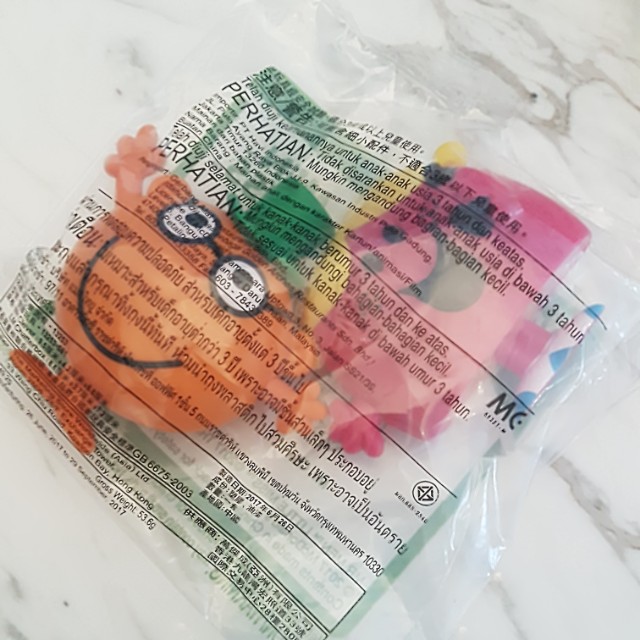 McDONALDS Mr Men Little Miss MR CLEVER Little MISS CHATTERBOX Toy MINT 2017