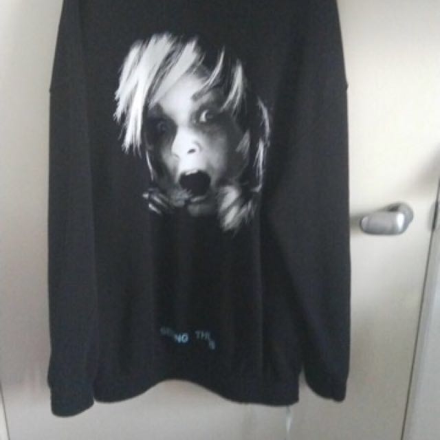 Off white screaming girl hoodie deals