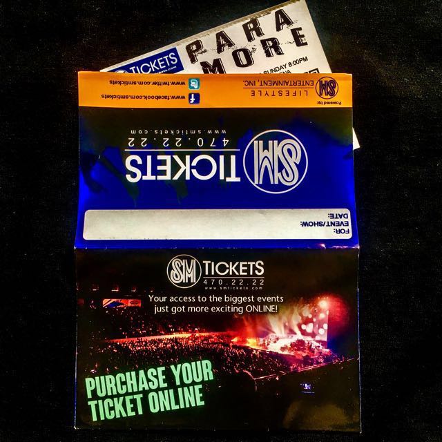 PARAMORE TICKET, Tickets & Vouchers, Event Tickets on Carousell
