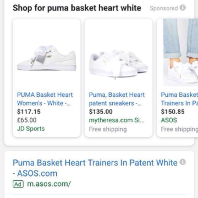 Puma basket heart jd hotsell